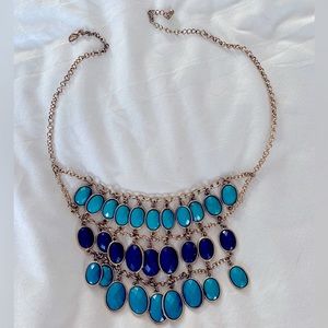 Blue Statement Necklace